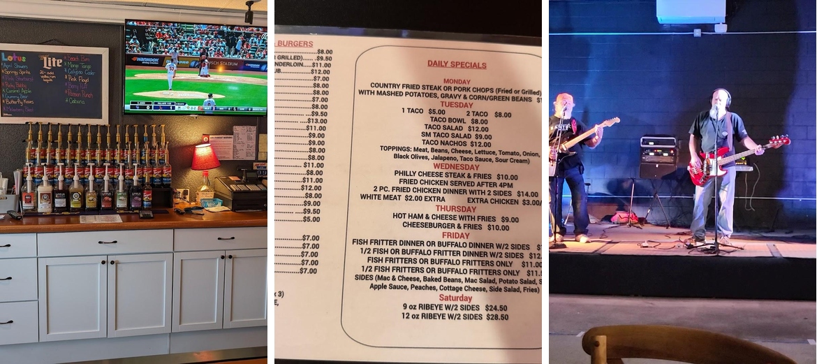 Two Dog Bar & Grill Menu