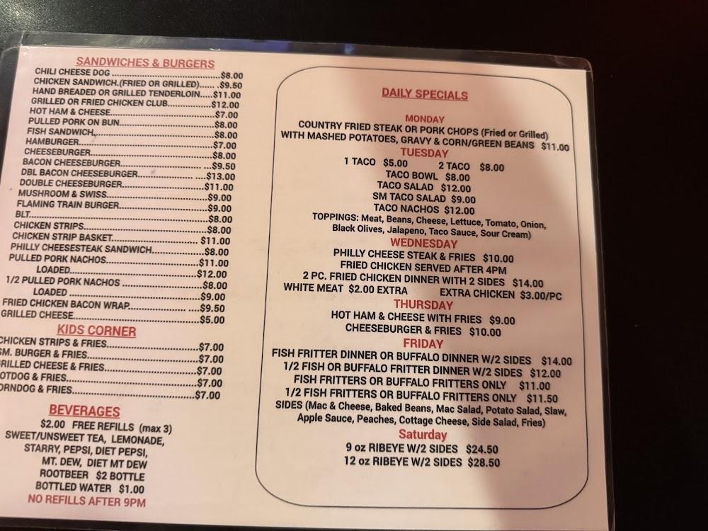 Two Dog Bar & Grill Menu image 1