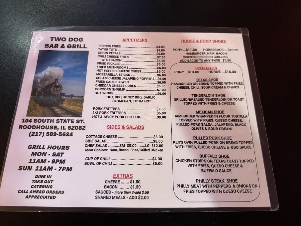 Two Dog Bar & Grill Menu image 2